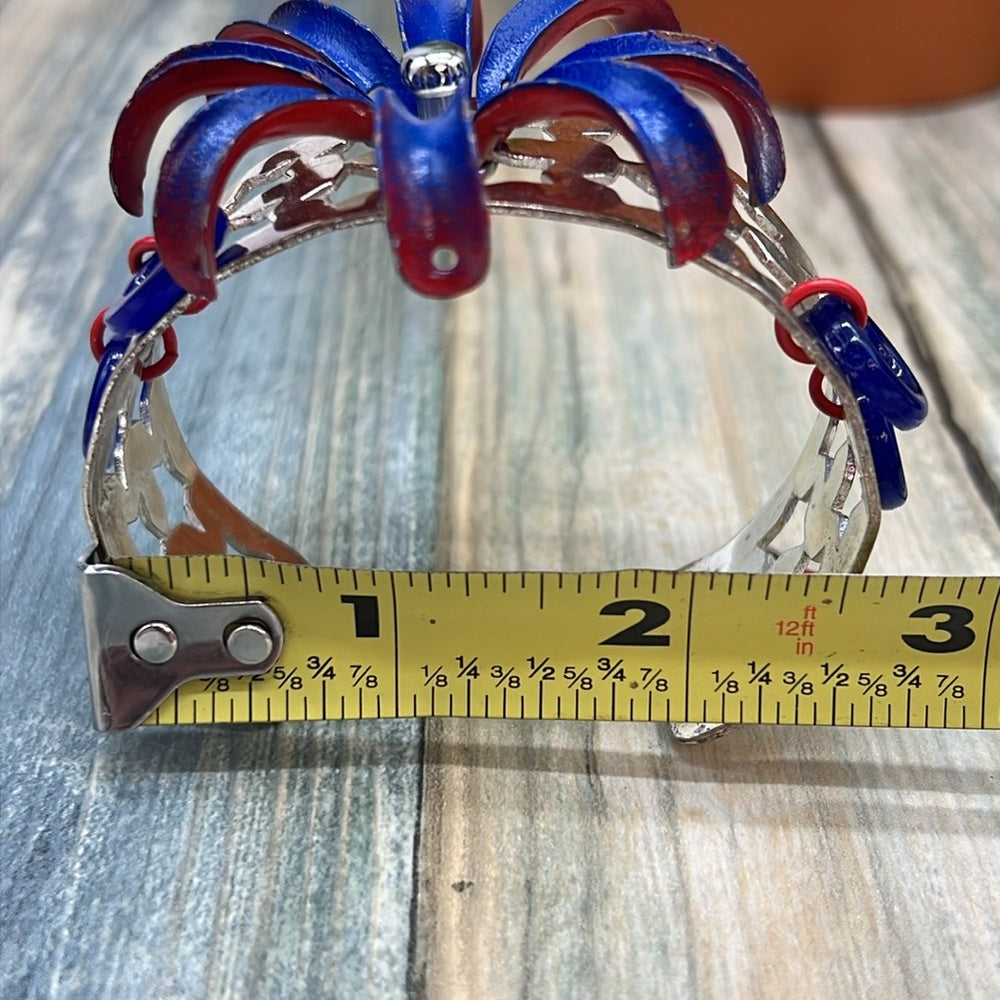 Adorned Crown Jewelry july 4th Independence Day fireworks show cuff bracelet