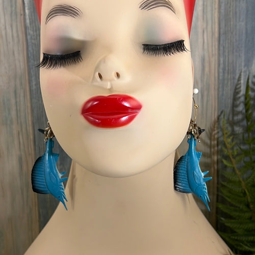 Adorned Crown Artisan Assemblage aquarium collection marlin earrings
