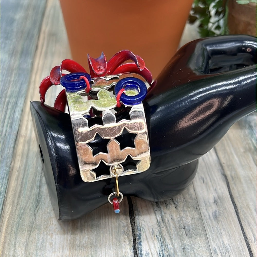 Adorned Crown Jewelry july 4th Independence Day fireworks show cuff bracelet