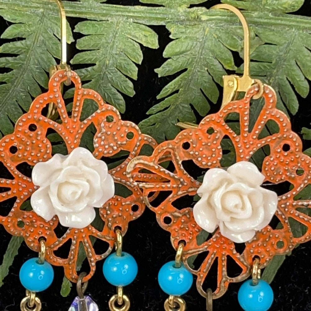 Adorned Crown assemblage buzzing bee earrings