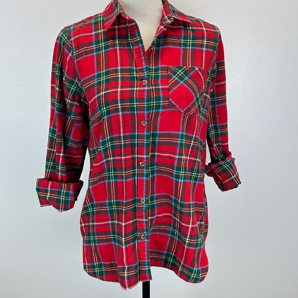 Adorned Crown Textile altered custom flannel Oh Come let us Adore Him shirt