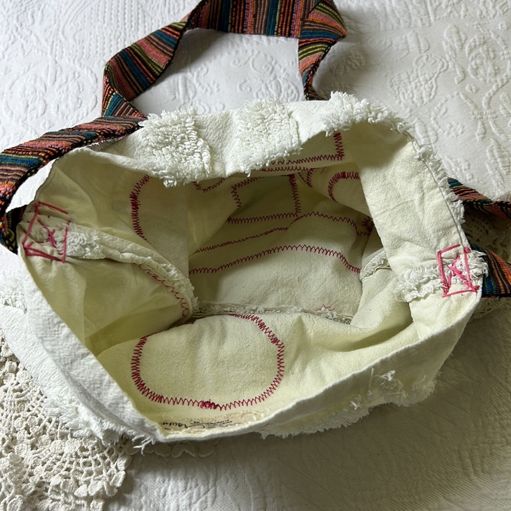 Adorned Crown Textile You are enough always will be crossbody bag boho