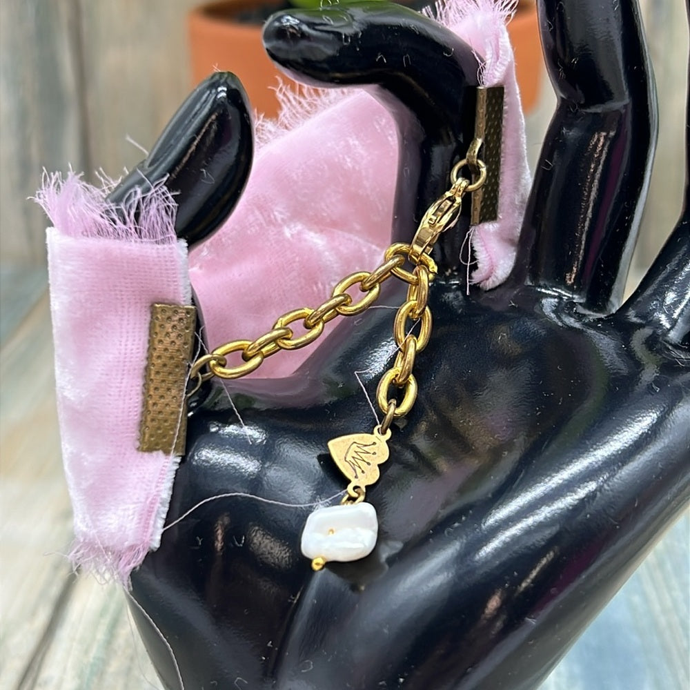 Adorned Crown Jewelry assemblage velvet aurora borealis crystal ball bracelet