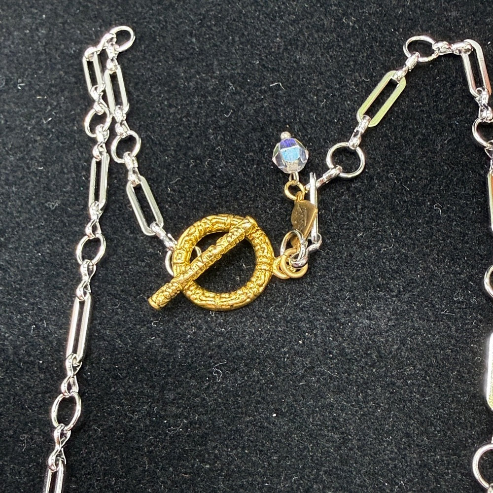 Adorned Crown Jewelry assemblage filigree ephemera female rhinestone necklace