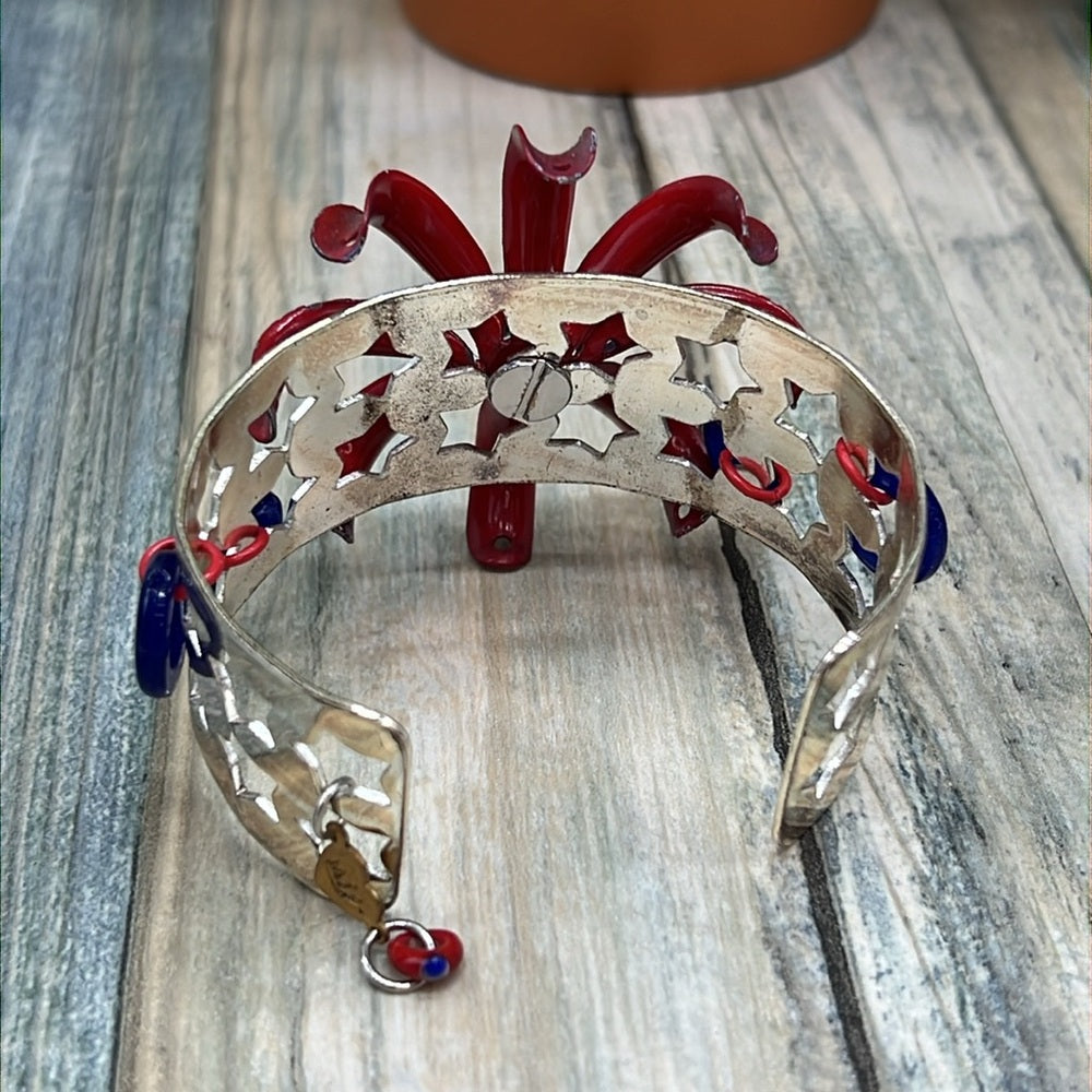 Adorned Crown Jewelry july 4th Independence Day fireworks show cuff bracelet