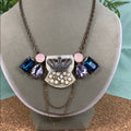 Adorned Crown Artisan Assemblage Mother of pearl and crown necklace