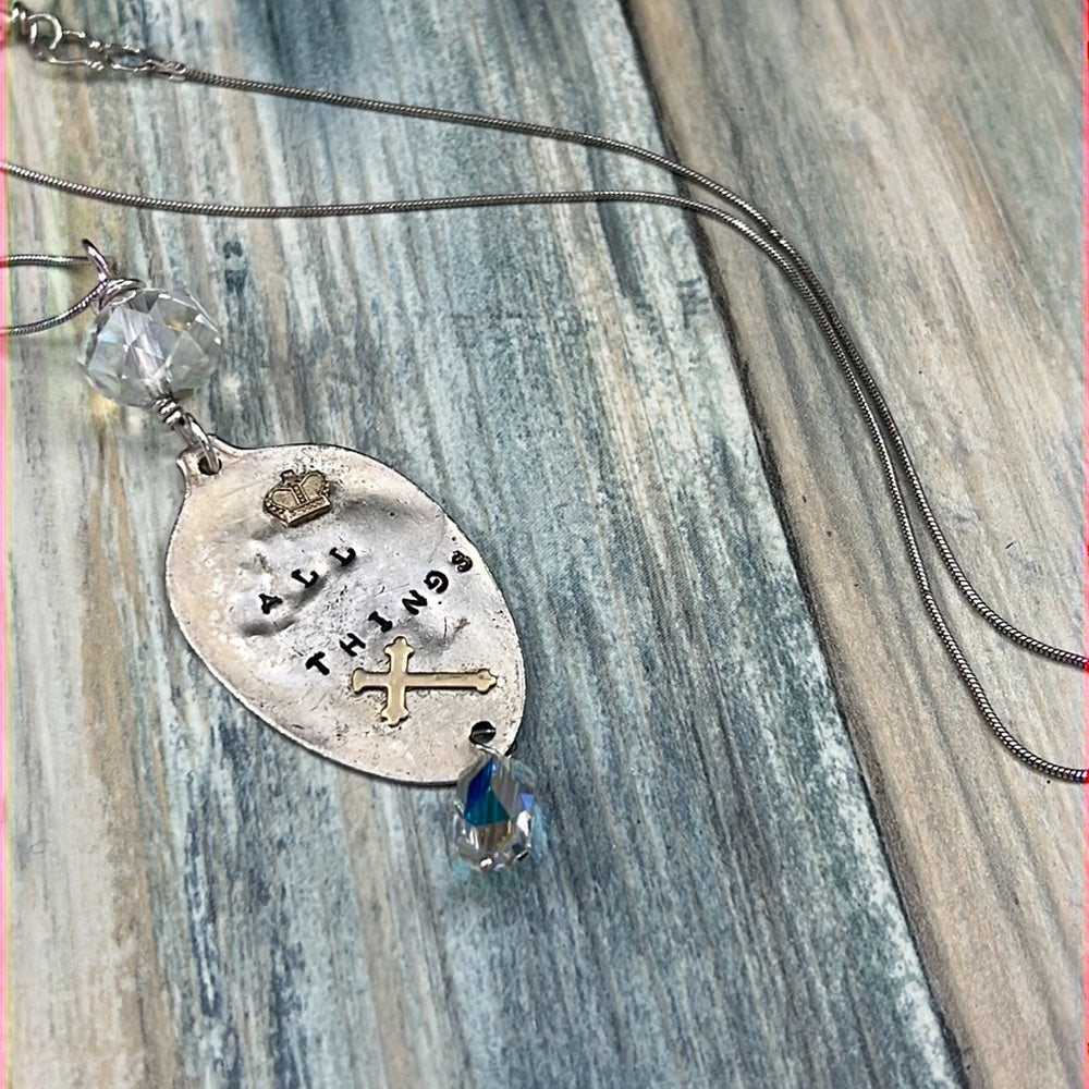 Adorned Crown Artisan Assemblage spoon All Things sterling silver necklace