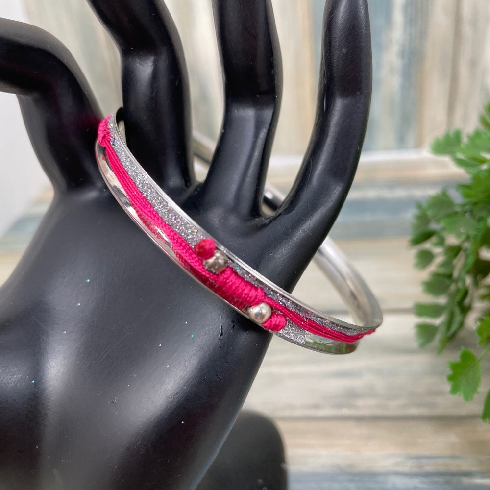 Adorned Crown artisan assemblage moroccan charm bangle bracelet