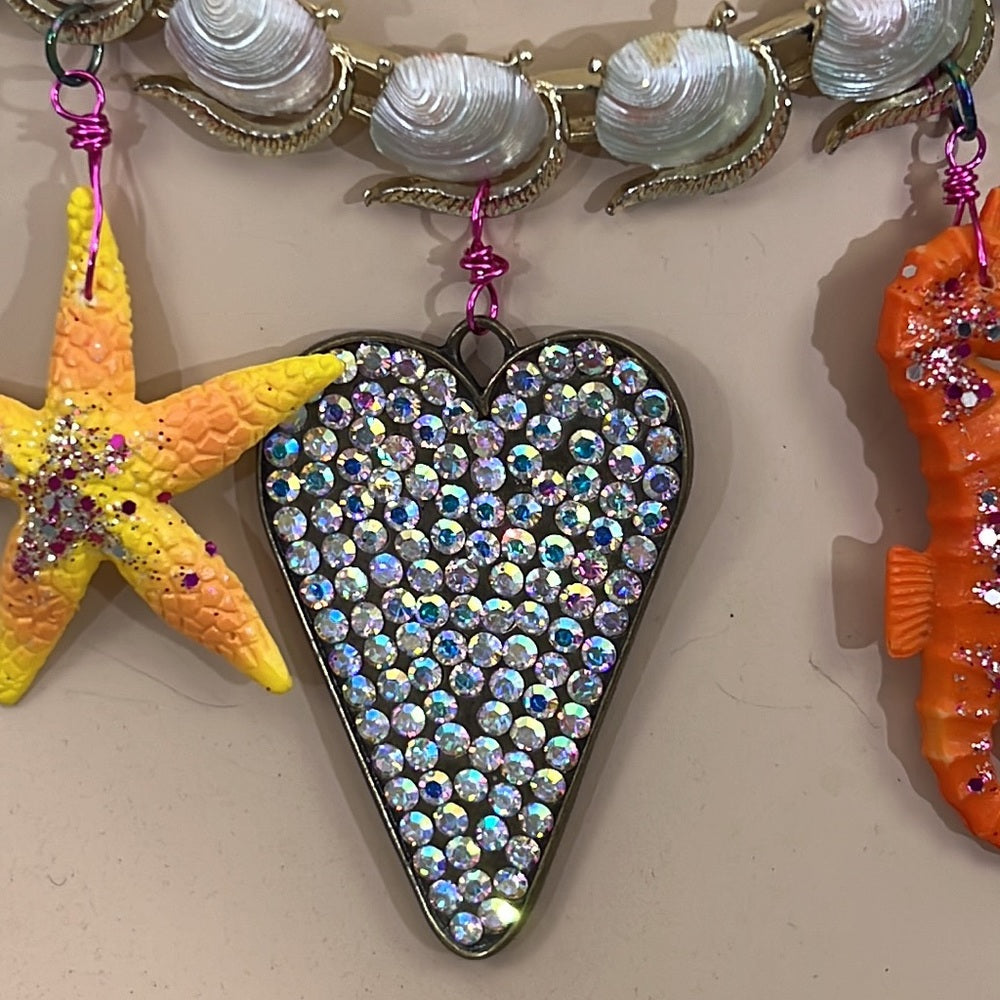 Adorned Crown Artisan Assemblage aquarium collection sea creatures necklace