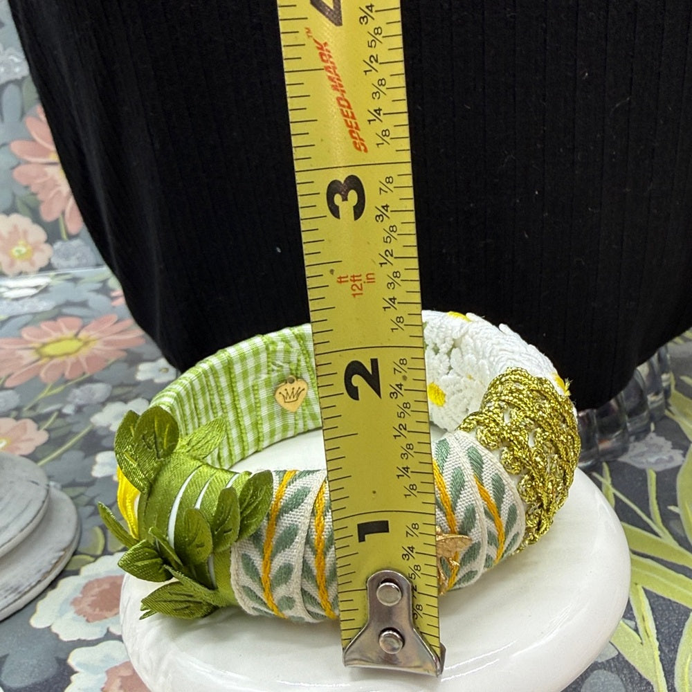 Adorned Crown Jewelry spring fling bee bangle bracelet green yellow