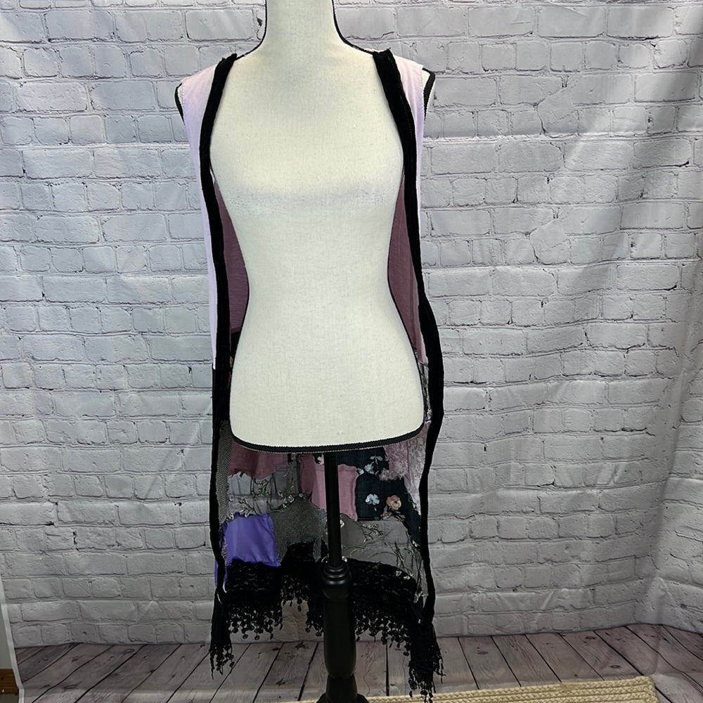 Adorned Crown Artisan Textile open kimono duster faith makes things possible