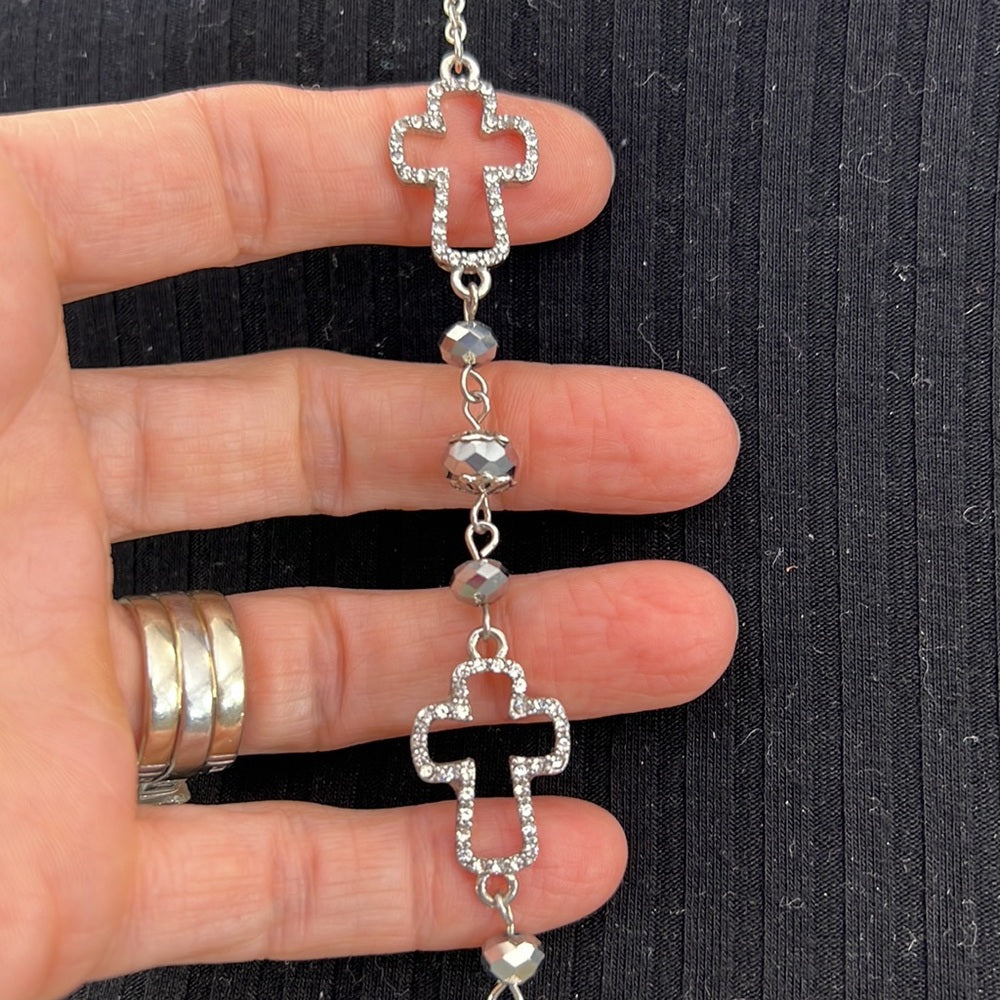 Adorned Crown Artisan Assemblage believe in the joy of Christmas necklace