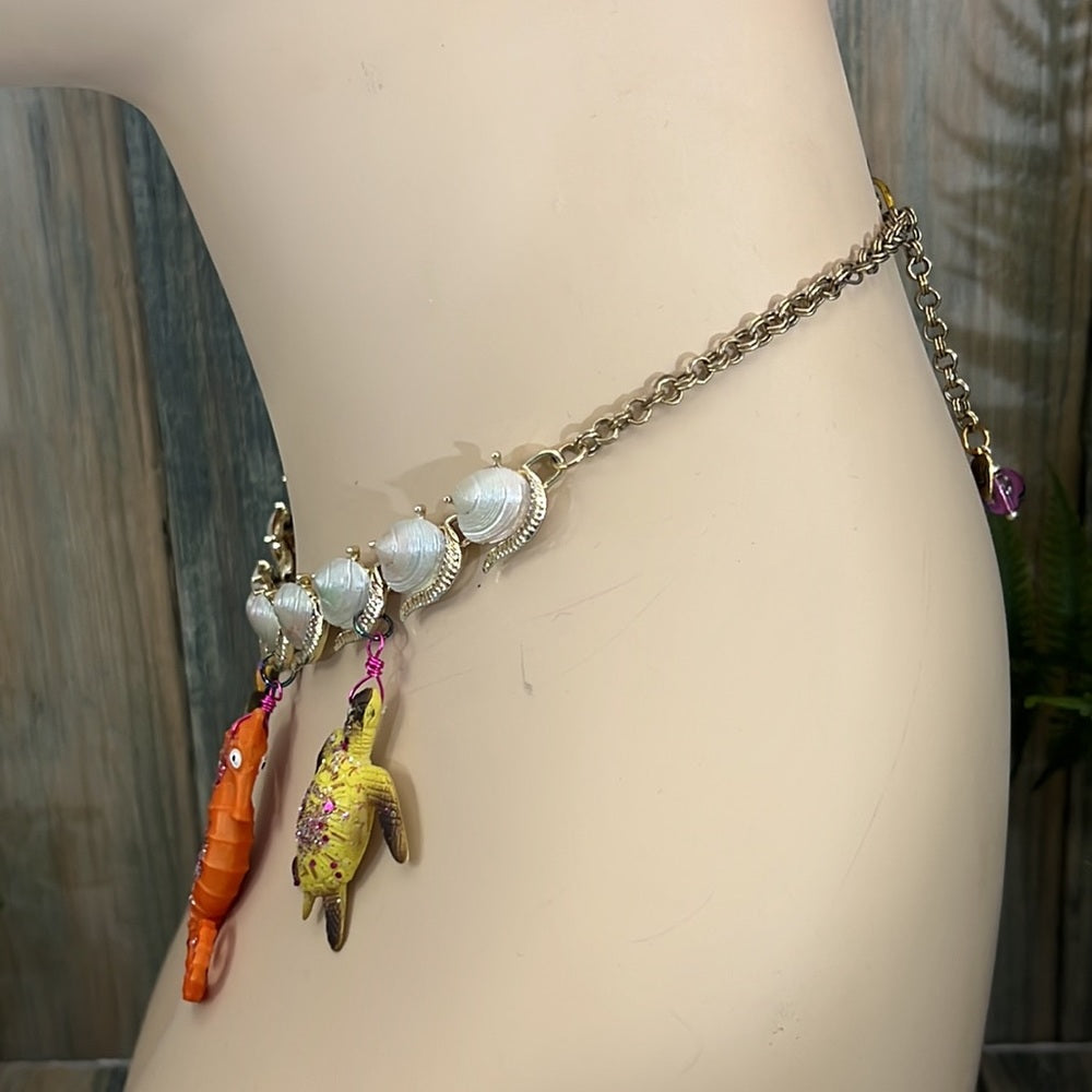 Adorned Crown Artisan Assemblage aquarium collection sea creatures necklace