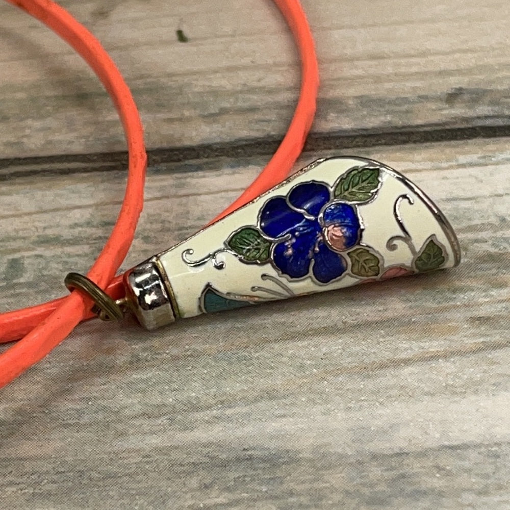 Adorned Crown assemblage blue orange bangles with charms