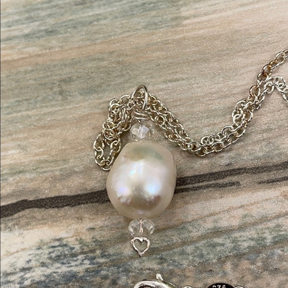 Adorned Crown pearl sterling silver set (2)