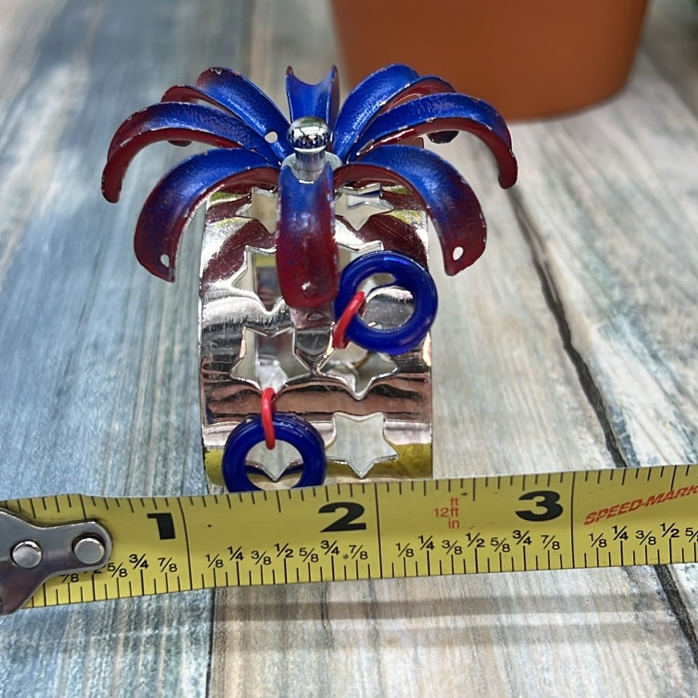 Adorned Crown Jewelry july 4th Independence Day fireworks show cuff bracelet