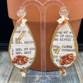 Adorned Crown Jewelry assemblage lightweight love baking sweets earrings