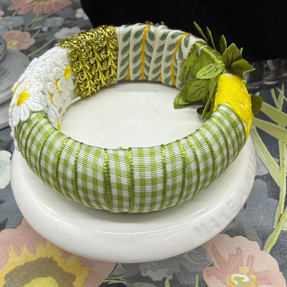 Adorned Crown Jewelry spring fling bee bangle bracelet green yellow