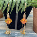 Adorned Crown artisan assemblage dad’s treasures earrings