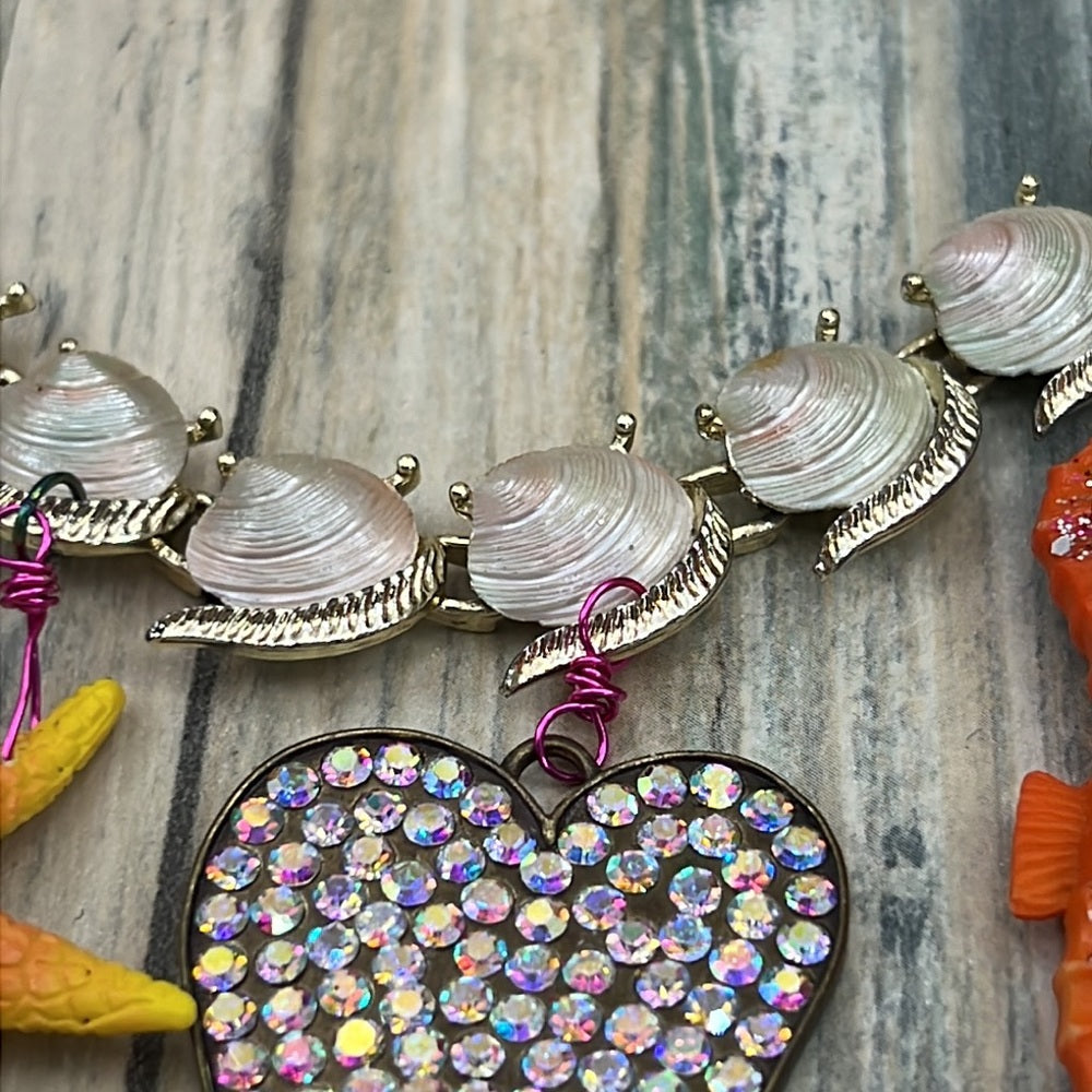 Adorned Crown Artisan Assemblage aquarium collection sea creatures necklace