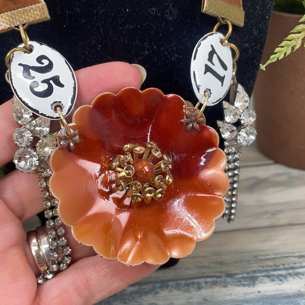 Adorned Crown Artisan Assemblage it’s all in the numbers necklace