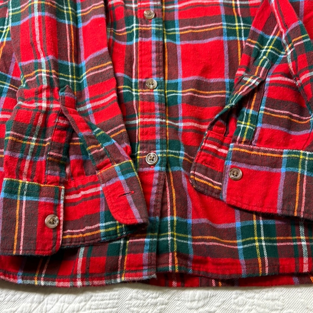 Adorned Crown Textile altered custom flannel Oh Come let us Adore Him shirt