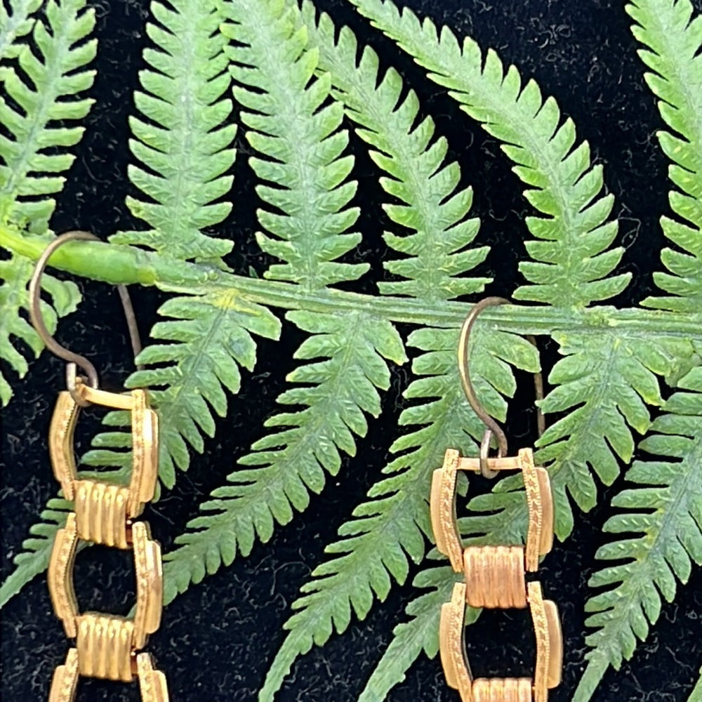Adorned Crown Artisan Assemblage watch chain jade carnelian earrings