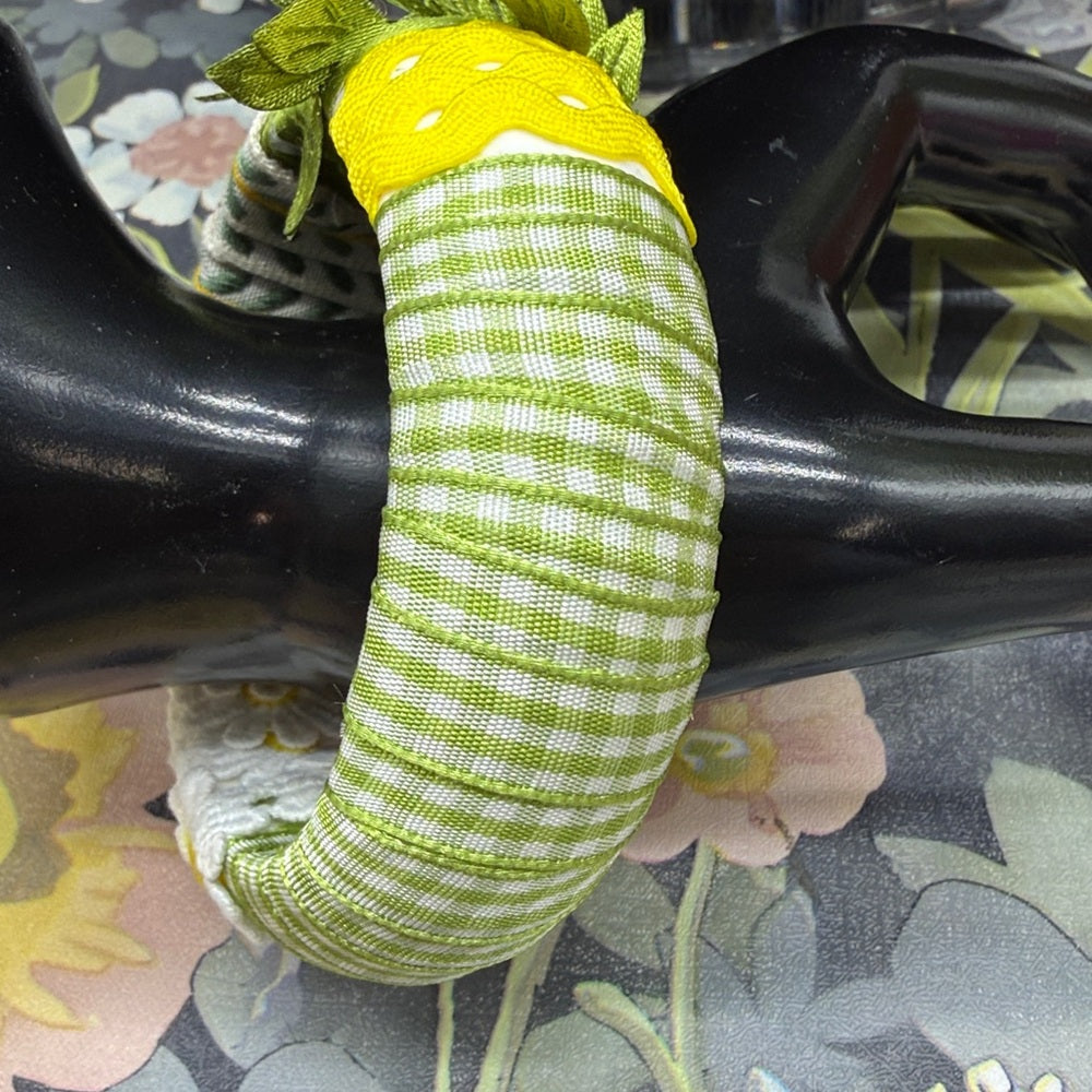Adorned Crown Jewelry spring fling bee bangle bracelet green yellow