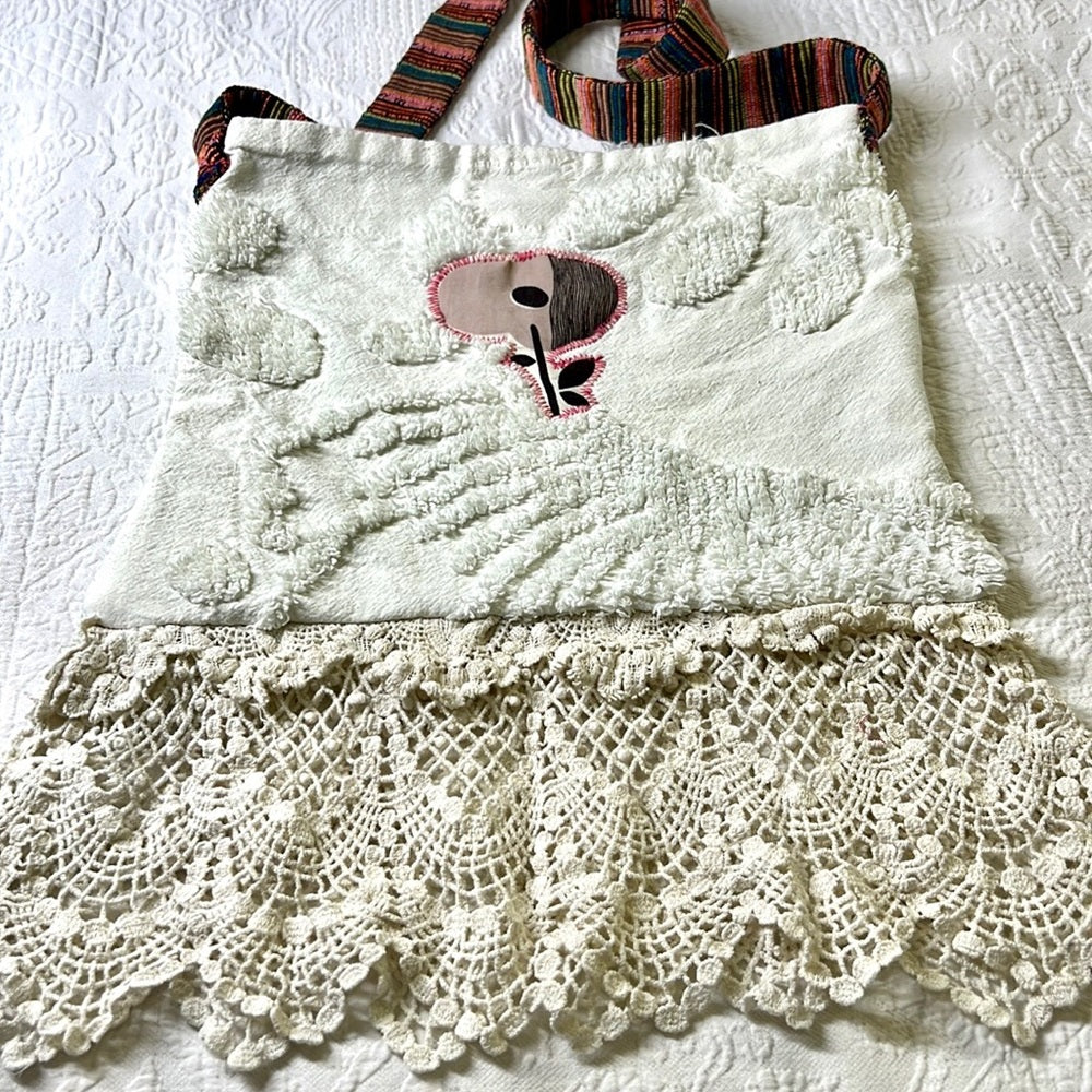 Adorned Crown Textile You are enough always will be crossbody bag boho