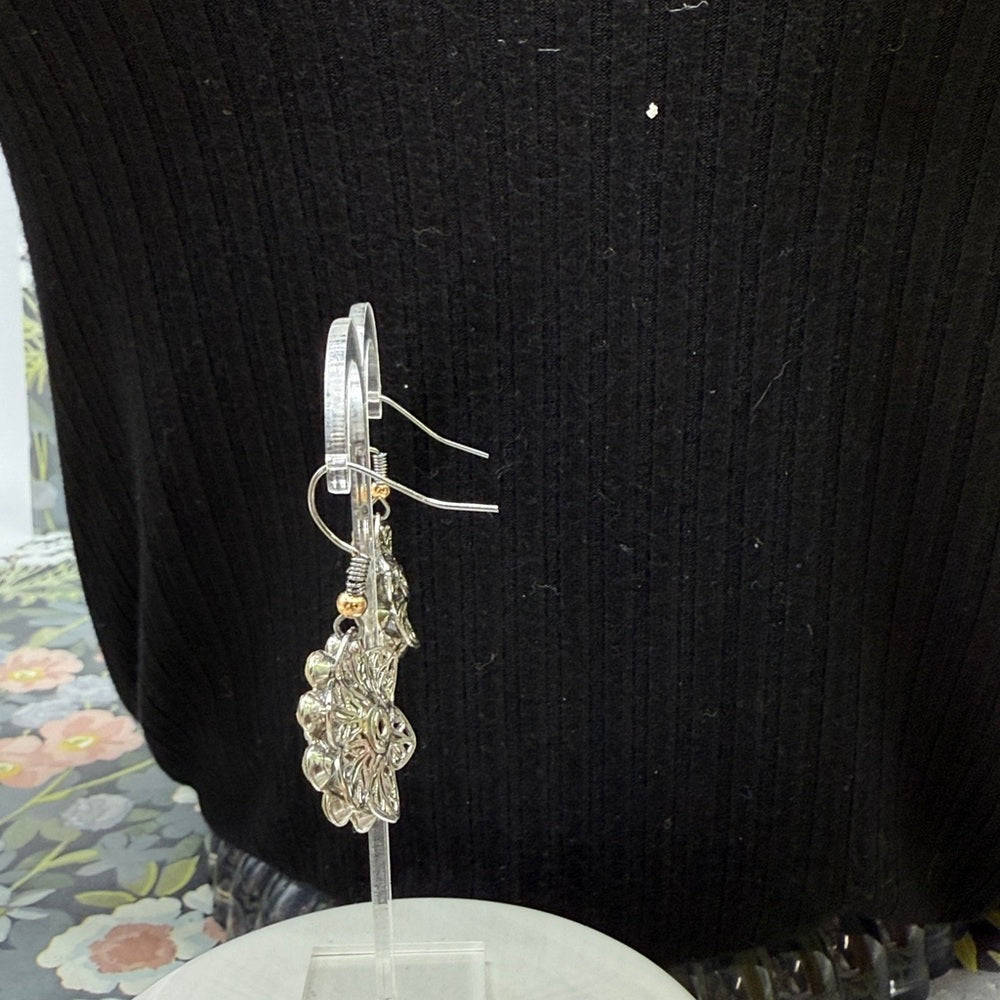 Adorned Crown Jewelry assemblage rhinestone dangle earrings