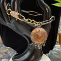 Adorned Crown Jewelry assemblage mixed metal copper heart pave clasp bracelet