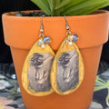 Adorned Crown Jewelry assemblage Victorian angel Christmas earrings