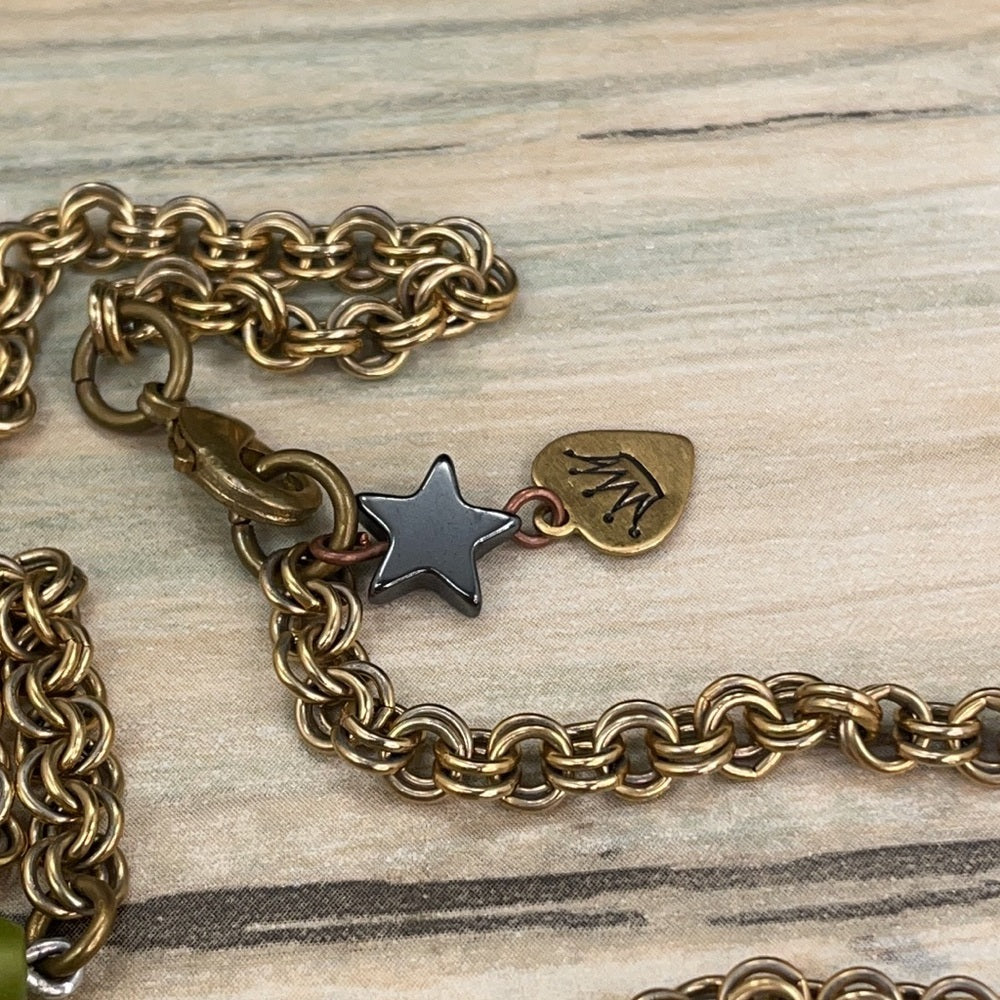 Adorned Crown artisan assemblage steampunk time traveler necklace