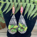 Adorned Crown artisan assemblage mod pop statement earrings