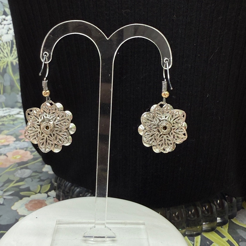 Adorned Crown Jewelry assemblage rhinestone dangle earrings
