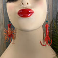 Adorned Crown Artisan Assemblage aquarium collection crab squid earrings