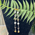 Adorned Crown Artisan Assemblage shoulder duster wrapped crystal earrings