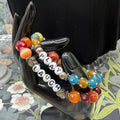Adorned Crown Jewelry assemblage Laugh Play beaded sterling silver bracelets