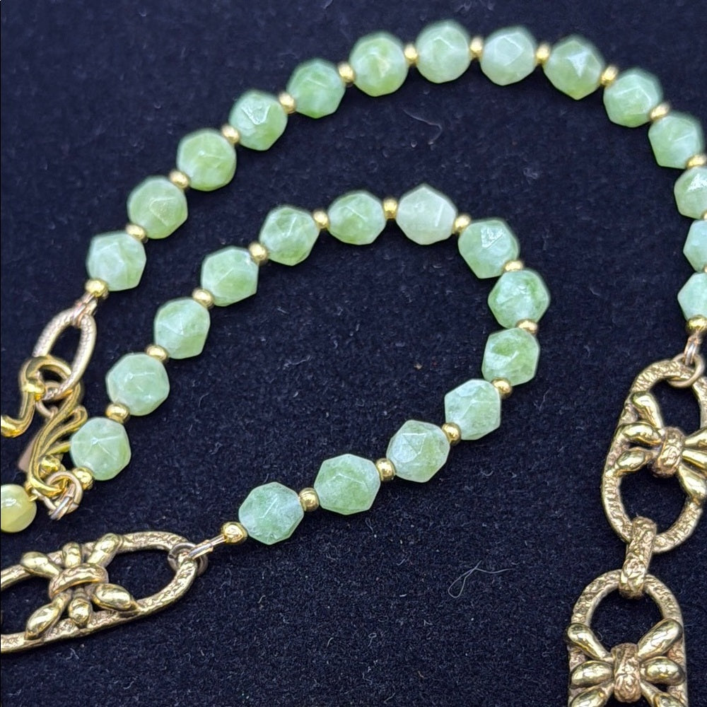 Adorned Crown Jewelry assemblage spring rabbit garden cluster necklace