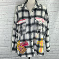 Adorned Crown Textiles Assemblage Road Trips Flannel size medium NWT