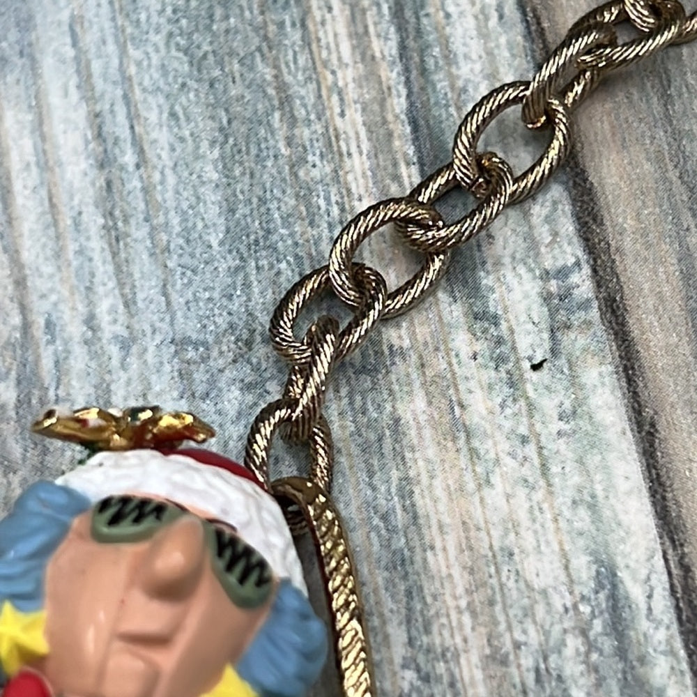 Adorned Crown Artisan Assemblage Merry Maxine Christmas statements necklace