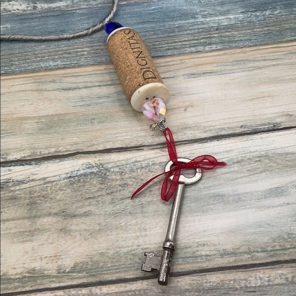 Adorned Crown assemblage wine cork ornament
