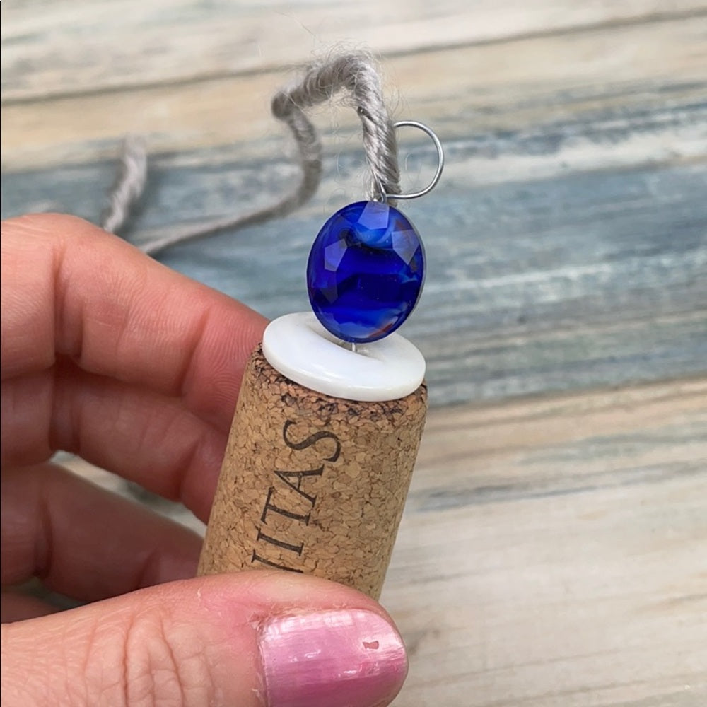 Adorned Crown assemblage wine cork ornament