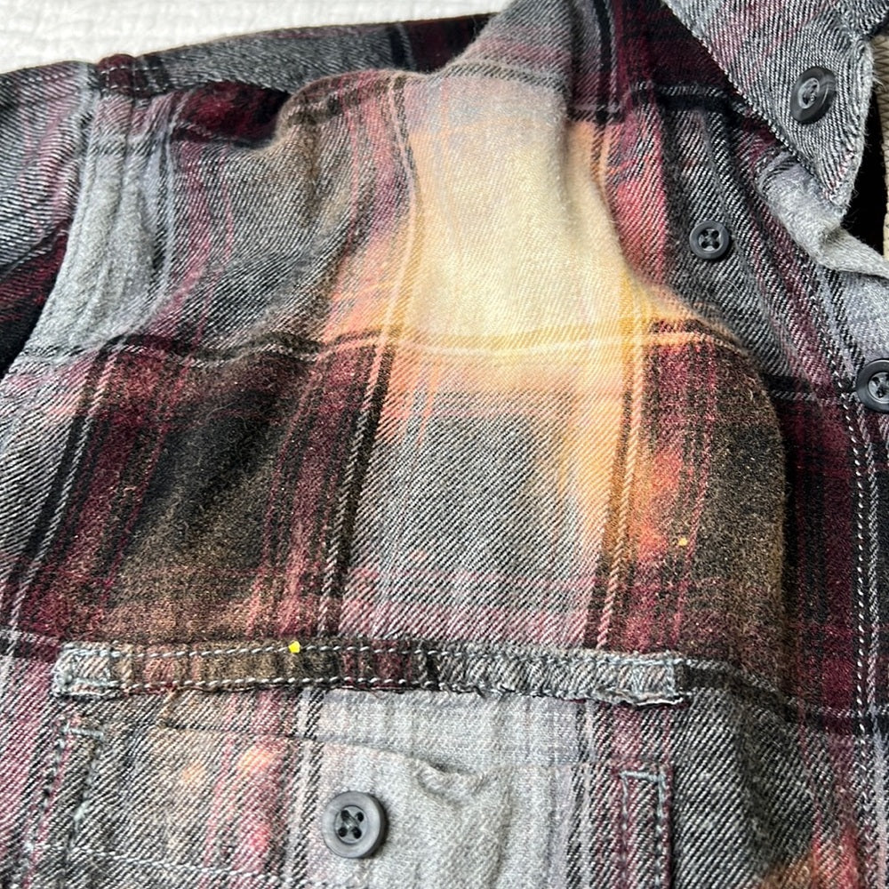 Adorned Crown Textile altered custom flannel the soul felt it’s worth shirt