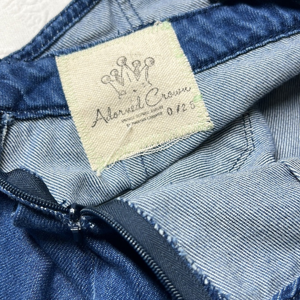Adorned Crown Textile love God learn truth live transformed overalls upcycle
